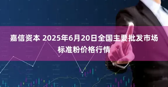 嘉信资本 2025年6月20日全国主要批发市场标准粉价格行情